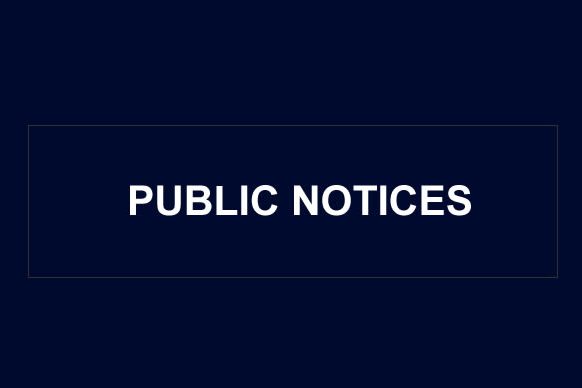 Featured Public Notices Featured Public Notices