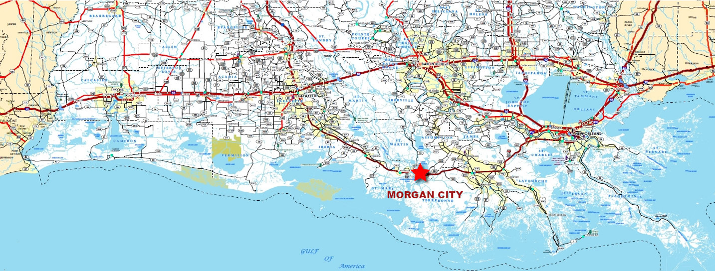 Highway Map Louisiana Highway Map Louisiana